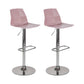 Industrial Backrest Armless Counter Stool Adjustable Iron Stool with Plastic Cushion