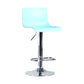 Industrial Backrest Armless Counter Stool Adjustable Iron Stool with Plastic Cushion