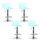 Industrial Backrest Armless Counter Stool Adjustable Iron Stool with Plastic Cushion