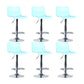 Industrial Backrest Armless Counter Stool Adjustable Iron Stool with Plastic Cushion