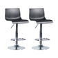 Industrial Backrest Armless Counter Stool Adjustable Iron Stool with Plastic Cushion