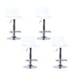 Industrial Backrest Armless Counter Stool Adjustable Iron Stool with Plastic Cushion