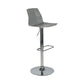 Industrial Backrest Armless Counter Stool Adjustable Iron Stool with Plastic Cushion