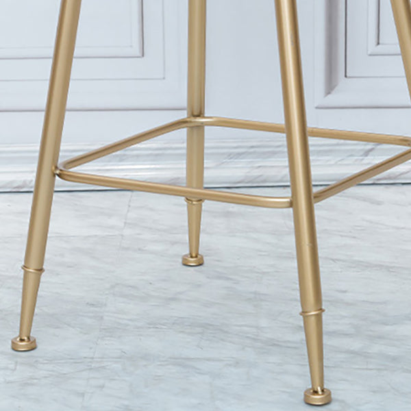 Nordischer Barhocker, runder Barhocker mit Metallbeinen