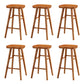 Contemporary Solid Wood Bar Stool Backless Bar Stool for Home Use