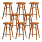 Contemporary Solid Wood Bar Stool Backless Bar Stool for Home Use