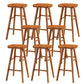 Contemporary Solid Wood Bar Stool Backless Bar Stool for Home Use