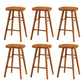 Contemporary Solid Wood Bar Stool Backless Bar Stool for Home Use