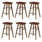 Contemporary Solid Wood Bar Stool Backless Bar Stool for Home Use