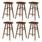 Contemporary Solid Wood Bar Stool Backless Bar Stool for Home Use