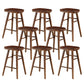 Contemporary Solid Wood Bar Stool Backless Bar Stool for Home Use