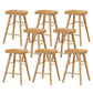 Contemporary Solid Wood Bar Stool Backless Bar Stool for Home Use