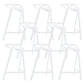 Industrial Low Back Counter Stools Metal Counter Height Stools for Home Use White 8 Piece Set Counter Stool(26"H) Clearhalo 'Bar Furniture' 'Bar Stools' 'bar_stools' 'furn' 'furn_bar_stools' 'Furniture' 'Kitchen & Dining Furniture' 6244511
