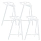 Industrial Low Back Counter Stools Metal Counter Height Stools for Home Use White 4 Piece Set Bar Stool(30"H) Clearhalo 'Bar Furniture' 'Bar Stools' 'bar_stools' 'furn' 'furn_bar_stools' 'Furniture' 'Kitchen & Dining Furniture' 6244513