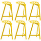 Industrial Low Back Counter Stools Metal Counter Height Stools for Home Use Yellow 6 Piece Set Bar Stool(30"H) Clearhalo 'Bar Furniture' 'Bar Stools' 'bar_stools' 'furn' 'furn_bar_stools' 'Furniture' 'Kitchen & Dining Furniture' 6244538