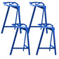 Industrial Low Back Counter Stools Metal Counter Height Stools for Home Use Blue 4 Piece Set Counter Stool(26"H) Clearhalo 'Bar Furniture' 'Bar Stools' 'bar_stools' 'furn' 'furn_bar_stools' 'Furniture' 'Kitchen & Dining Furniture' 6244541