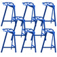 Industrial Low Back Counter Stools Metal Counter Height Stools for Home Use Blue 8 Piece Set Counter Stool(26"H) Clearhalo 'Bar Furniture' 'Bar Stools' 'bar_stools' 'furn' 'furn_bar_stools' 'Furniture' 'Kitchen & Dining Furniture' 6244543
