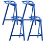 Industrial Low Back Counter Stools Metal Counter Height Stools for Home Use Blue 4 Piece Set Bar Stool(30"H) Clearhalo 'Bar Furniture' 'Bar Stools' 'bar_stools' 'furn' 'furn_bar_stools' 'Furniture' 'Kitchen & Dining Furniture' 6244545