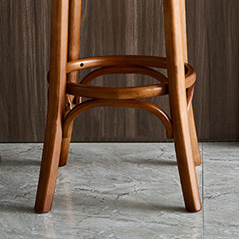 Industrial Solid Wood Counter Stool Velvet Counter Height Stools for Home Use Clearhalo 'Bar Furniture' 'Bar Stools' 'bar_stools' 'furn' 'furn_bar_stools' 'Furniture' 'Kitchen & Dining Furniture' 6244594