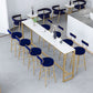 Contemporary Style Upholstered Counter Stool Bar-height Bar Stool with Metal Legs Clearhalo 'Bar Furniture' 'Bar Stools' 'bar_stools' 'furn' 'furn_bar_stools' 'Furniture' 'Kitchen & Dining Furniture' 6244678