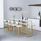Contemporary Style Upholstered Counter Stool Bar-height Bar Stool with Metal Legs Clearhalo 'Bar Furniture' 'Bar Stools' 'bar_stools' 'furn' 'furn_bar_stools' 'Furniture' 'Kitchen & Dining Furniture' 6244679