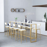 Contemporary Style Upholstered Counter Stool Bar-height Bar Stool with Metal Legs Clearhalo 'Bar Furniture' 'Bar Stools' 'bar_stools' 'furn' 'furn_bar_stools' 'Furniture' 'Kitchen & Dining Furniture' 6244679