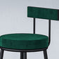 Contemporary Style Upholstered Counter Stool Bar-height Bar Stool with Metal Legs Clearhalo 'Bar Furniture' 'Bar Stools' 'bar_stools' 'furn' 'furn_bar_stools' 'Furniture' 'Kitchen & Dining Furniture' 6244685