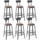 Contemporary Style Counter-height Stool Living Room Bar Stool with Metal Legs