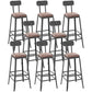 Contemporary Style Counter-height Stool Living Room Bar Stool with Metal Legs