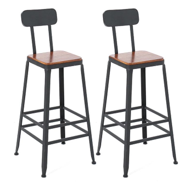 Contemporary Style Counter-height Stool Living Room Bar Stool with Metal Legs