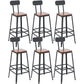 Contemporary Style Counter-height Stool Living Room Bar Stool with Metal Legs
