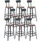 Contemporary Style Counter-height Stool Living Room Bar Stool with Metal Legs