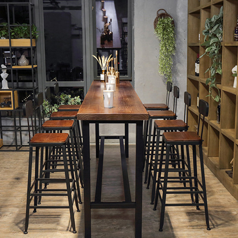 Contemporary Style Counter-height Stool Living Room Bar Stool with Metal Legs