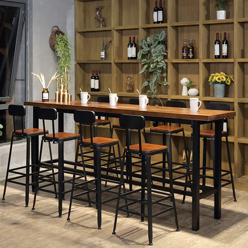 Contemporary Style Counter-height Stool Living Room Bar Stool with Metal Legs