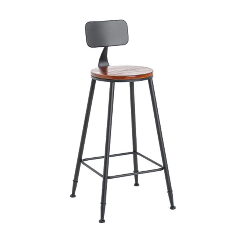 Contemporary Style Counter-height Stool Living Room Bar Stool with Metal Legs