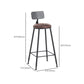 Contemporary Style Counter-height Stool Living Room Bar Stool with Metal Legs