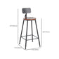 Contemporary Style Counter-height Stool Living Room Bar Stool with Metal Legs