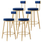 Modern Style Upholstered Counter Stool Round Living Room Bar Stool