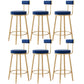 Modern Style Upholstered Counter Stool Round Living Room Bar Stool