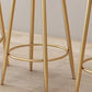 Modern Style Upholstered Counter Stool Round Living Room Bar Stool