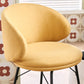 Modern Style Upholstered Counter Stool Low Back Bar Stool for Living Room