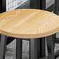 Tabouret de comptoir en bois de style contemporain Tabouret de bar sans dossier avec pieds en métal