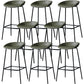 Contemporary Faux Leather Counter Stool Counter Height Bar Stool with Footrest Army Green 8 Piece Set Clearhalo 'Bar Furniture' 'Bar Stools' 'bar_stools' 'furn' 'furn_bar_stools' 'Furniture' 'Kitchen & Dining Furniture' 6244979