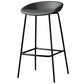 Contemporary Faux Leather Counter Stool Counter Height Bar Stool with Footrest Dark Gray 1 Piece Clearhalo 'Bar Furniture' 'Bar Stools' 'bar_stools' 'furn' 'furn_bar_stools' 'Furniture' 'Kitchen & Dining Furniture' 6244982