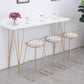 Scandinavian Style Counter Stool Upholstered Indoor Bar Stool with Footrest