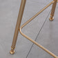 Scandinavian Style Counter Stool Upholstered Indoor Bar Stool with Footrest