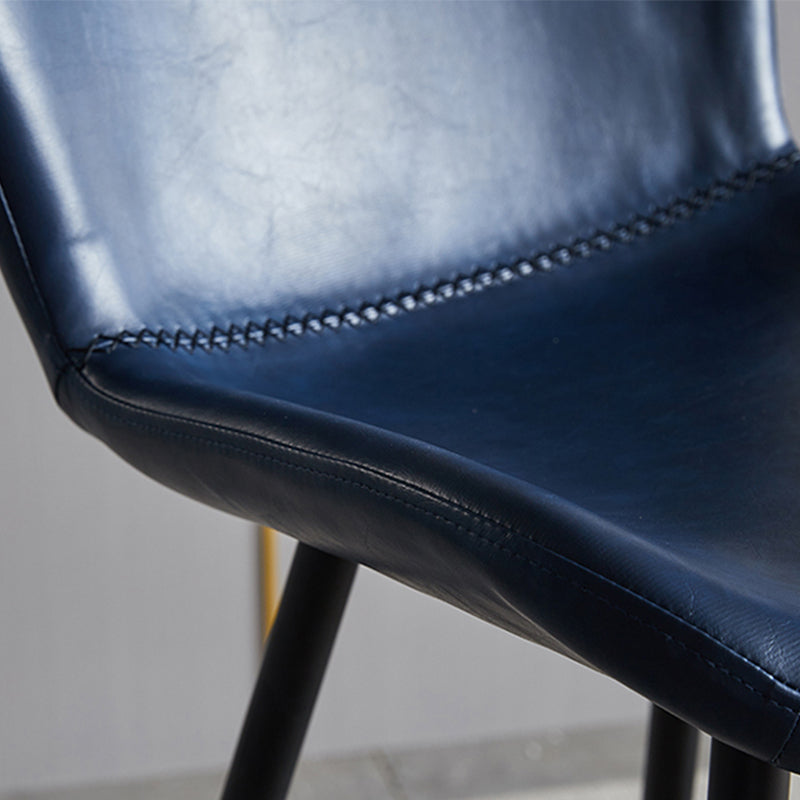 Contemporary Armless Bar Stool Faux Leather Bar Stool for Living Room Clearhalo 'Bar Furniture' 'Bar Stools' 'bar_stools' 'furn' 'furn_bar_stools' 'Furniture' 'Kitchen & Dining Furniture' 6245186