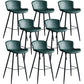 Contemporary Armless Bar Stool Faux Leather Bar Stool for Living Room Green 8 Piece Set Counter Stool(26"H) Clearhalo 'Bar Furniture' 'Bar Stools' 'bar_stools' 'furn' 'furn_bar_stools' 'Furniture' 'Kitchen & Dining Furniture' 6245203