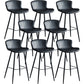 Contemporary Armless Bar Stool Faux Leather Bar Stool for Living Room Black 8 Piece Set Bar Stool(30"H) Clearhalo 'Bar Furniture' 'Bar Stools' 'bar_stools' 'furn' 'furn_bar_stools' 'Furniture' 'Kitchen & Dining Furniture' 6245221