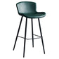 Contemporary Armless Bar Stool Faux Leather Bar Stool for Living Room Green 1 Piece Bar Stool(30"H) Clearhalo 'Bar Furniture' 'Bar Stools' 'bar_stools' 'furn' 'furn_bar_stools' 'Furniture' 'Kitchen & Dining Furniture' 6245227